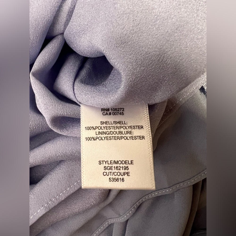 Halston Heritage Mock Neck Sleeveless Cape front dress | 14 NWT - Picture 9 of 10